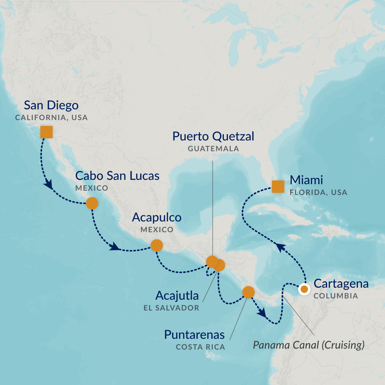 cruise map